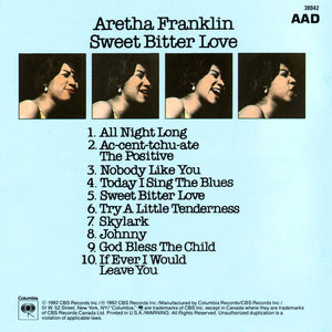 Aretha Franklin : Sweet Bitter Love (CD, Album, Comp, RE, RM)