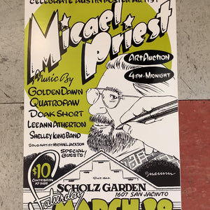 Micael Priest Art Auction at Scholz Garden (Poster)