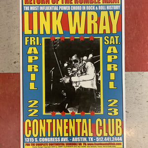 Link Wray at Continental Club - 2005 (Poster)