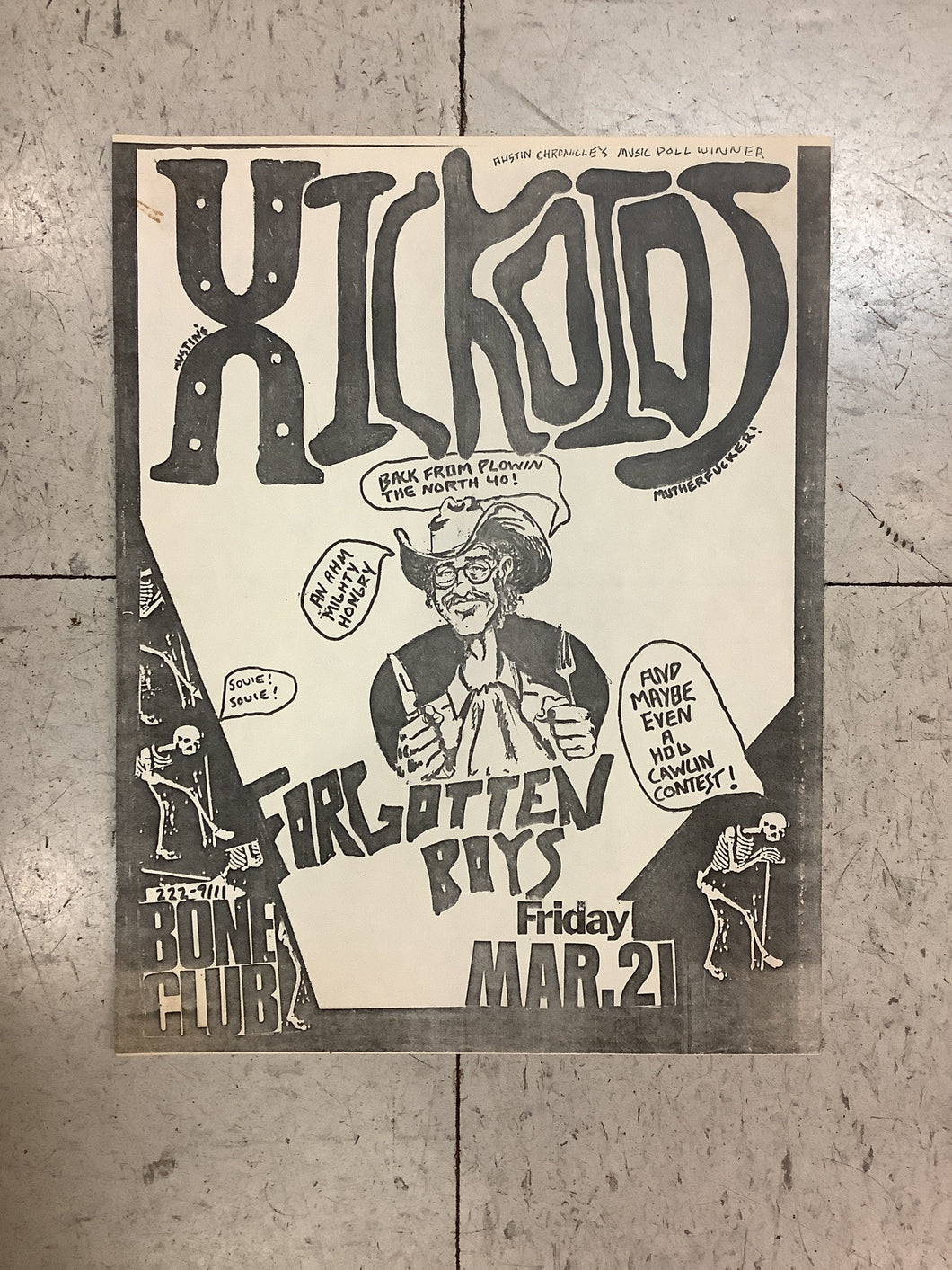 Hickoids at Bone Club (Poster)