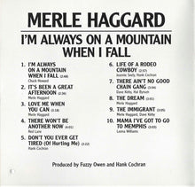 Load image into Gallery viewer, Merle Haggard : I'm Always On A Mountain When I Fall (CD, Album)
