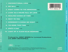 Load image into Gallery viewer, Glen Campbell : Unconditional Love (CD, Album)
