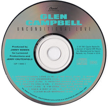 Load image into Gallery viewer, Glen Campbell : Unconditional Love (CD, Album)
