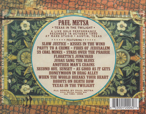 Paul Metsa : Texas In The Twilight (CD, Album)