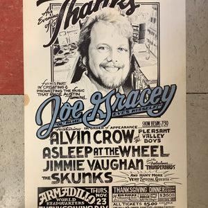 Thanks Joe Gracey Night at Armadillo World Headquarters - 1978 (Poster)