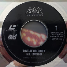 Load image into Gallery viewer, Neil Diamond : Love At The Greek (Laserdisc, 12", S/Sided, Album, RM, NTSC, CLV)

