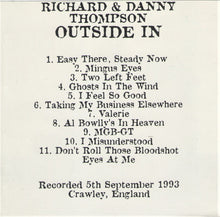 Load image into Gallery viewer, Richard Thompson : Outside In (CD, Unofficial)

