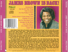 Load image into Gallery viewer, James Brown : James Brown Is Back! (CD, Comp)
