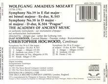 Load image into Gallery viewer, Mozart* - The Academy Of Ancient Music, Jaap Schröder, Christopher Hogwood : Symphony No. 38 "Prague" • Symphony No. 39 (CD, Album, RE)
