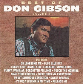 Don Gibson : Best Of Don Gibson Volume 1 (CD, Comp)