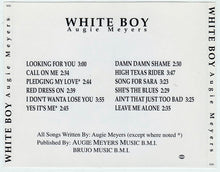 Load image into Gallery viewer, Augie Meyers : White Boy (CD, Album)
