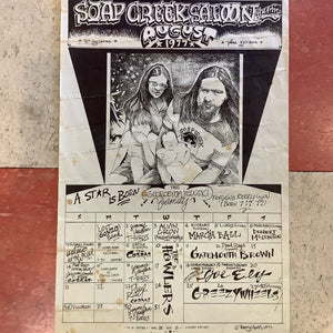 Soap Creek Saloon August Calendar - 1977 (Poster)