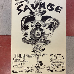 Uranium Savages at Soap Creek Saloon - 1975 (Poster)