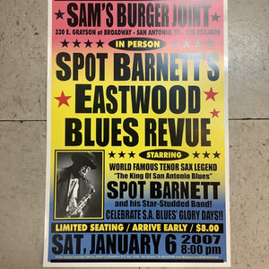 Spot Barnett at Sam's Burger Joint - 2007 (Poster)