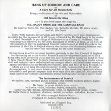 Load image into Gallery viewer, Maddy Prior And The Carnival Band* : Hang Up Sorrow &amp; Care (CD, Album)
