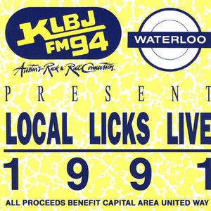 Various : KLBJ FM's Local Licks Live 1991 (CD, Comp)