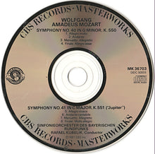 Load image into Gallery viewer, Mozart* / Rafael Kubelik, Symphonie-Orchester Des Bayerischen Rundfunks : Symphony No. 40, K.550 &amp; Symphony No. 41, K.551 (Jupiter) (CD, Album, RE)
