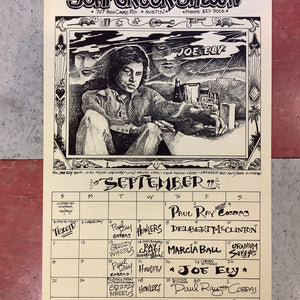 Soap Creek Saloon September Calendar - 1977 (Poster)