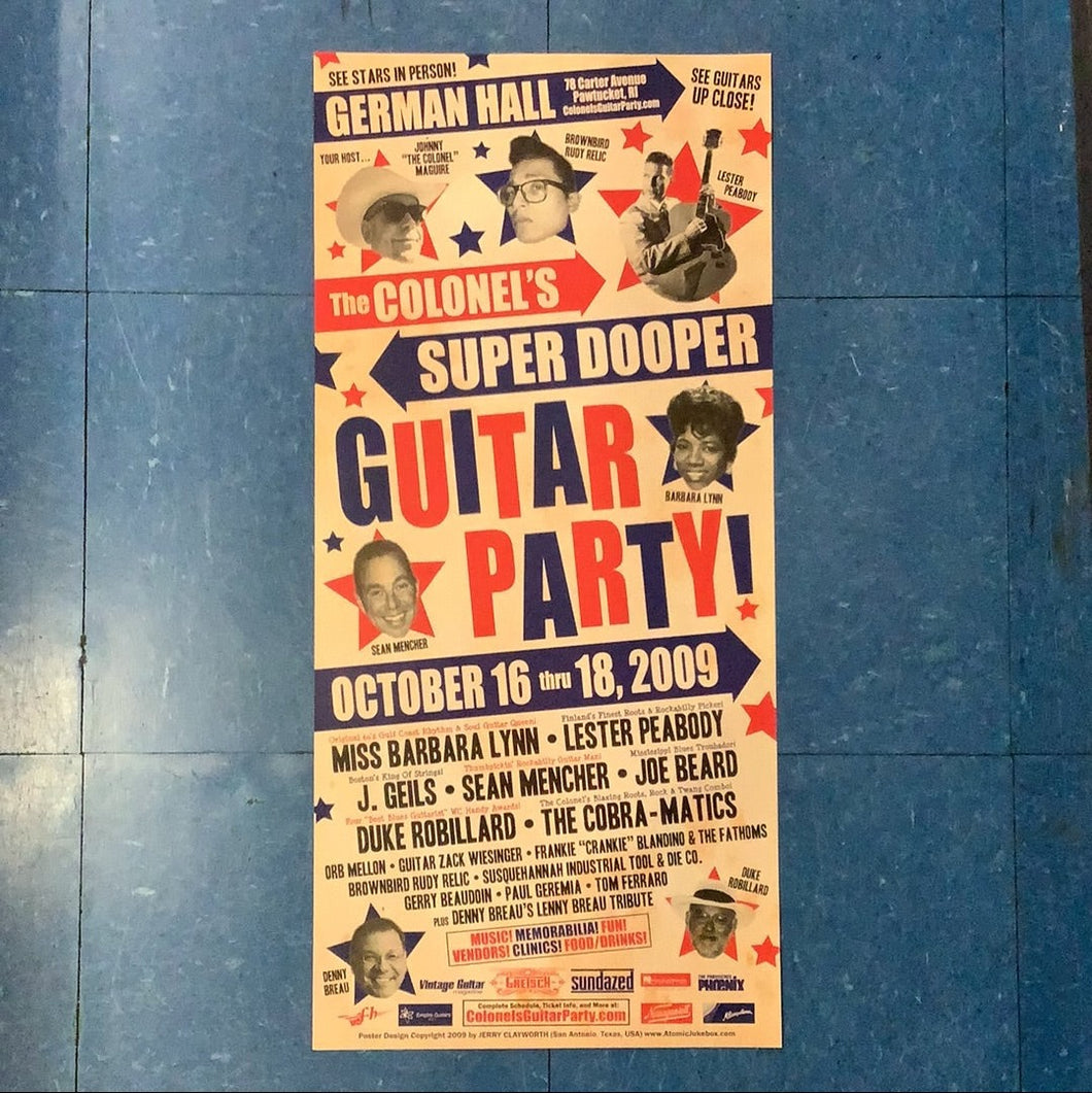 The Colonel's Super Dooper Guitar Party - 2009 (Poster)
