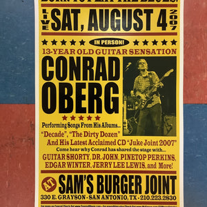 Conrad Oberg at Sam's Burger Joint - 2007 (Poster)