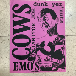 Cows with Janitor Joe at Emo's - 1993 (Poster)