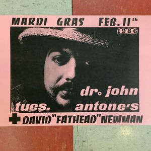 Mardi Gras with Dr. John at Antone's - 1986 (Poster)