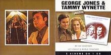 Load image into Gallery viewer, George Jones &amp; Tammy Wynette : We Go Together / Let&#39;s Build A World Together (CD, Comp)
