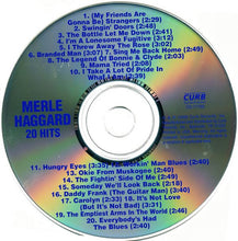Load image into Gallery viewer, Merle Haggard : 20 Hits (CD, Album)

