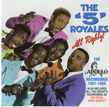 Load image into Gallery viewer, The &#39;5&#39; Royales* : All Righty! - The Apollo Recordings 1951-1955 (CD, Comp)
