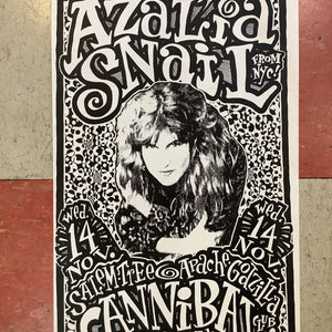 Azalia Snail at Cannibal Club - 1990 (Poster)