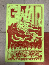 Load image into Gallery viewer, Gwar and Agony Column at Liberty Lunch - 1990 (Poster)
