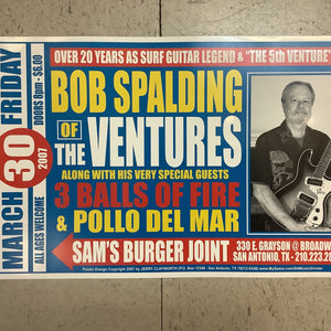 Bob Spalding of The Ventures at Sam's Burger Joint - 2007 (Poster)