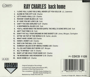 Ray Charles : Back Home (CD, Comp)