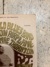 Load image into Gallery viewer, Butterfield Blues Band, Jefferson Airplane, &amp; Big Mama Mae Thornton at Fillmore Auditorium - 1966 (Postcard)
