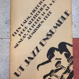 University of Texas Jazz Ensemble at Hogg Auditorium (Poster)
