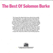 Load image into Gallery viewer, Solomon Burke : The Best Of Solomon Burke (CD, Comp, RE)
