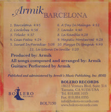 Load image into Gallery viewer, Armik : Barcelona (CD, Album)
