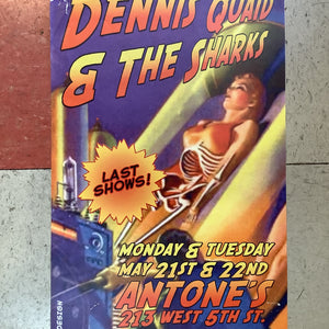 Dennis Quaid & The Sharks at Antone's Nightclub (Poster)