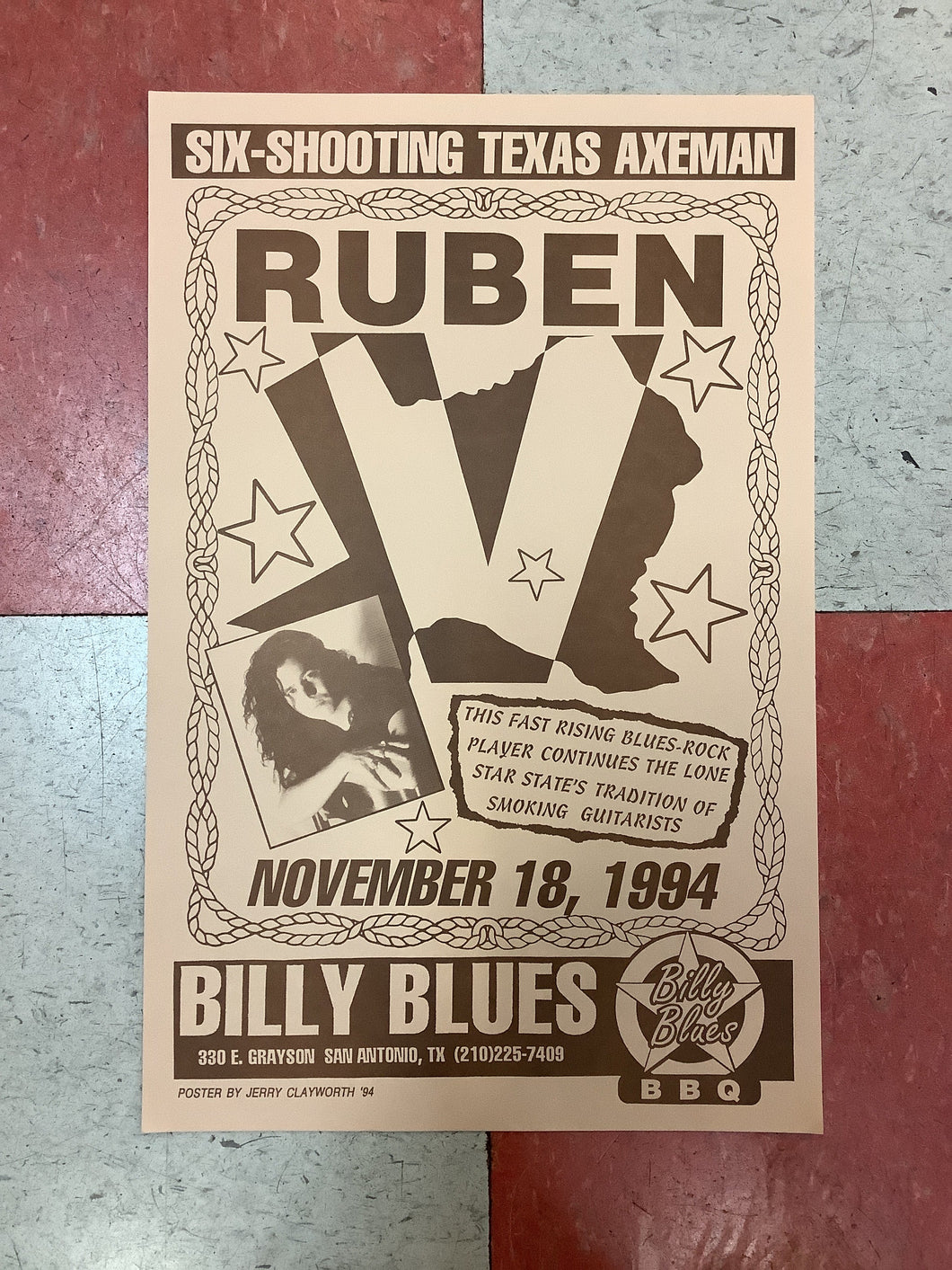 Ruben V at Billy Blues - 1994 (Poster)