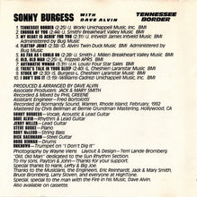 Load image into Gallery viewer, Sonny Burgess With Dave Alvin : Tennessee Border (CD, Album)
