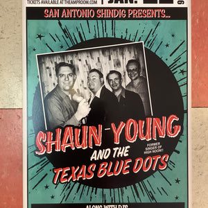 Shaun Young and The Texas Blue Dots at The Amp Room - 2016 (Poster)