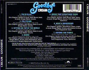 Cream (2) : Goodbye (CD, Album, RM, PMD)