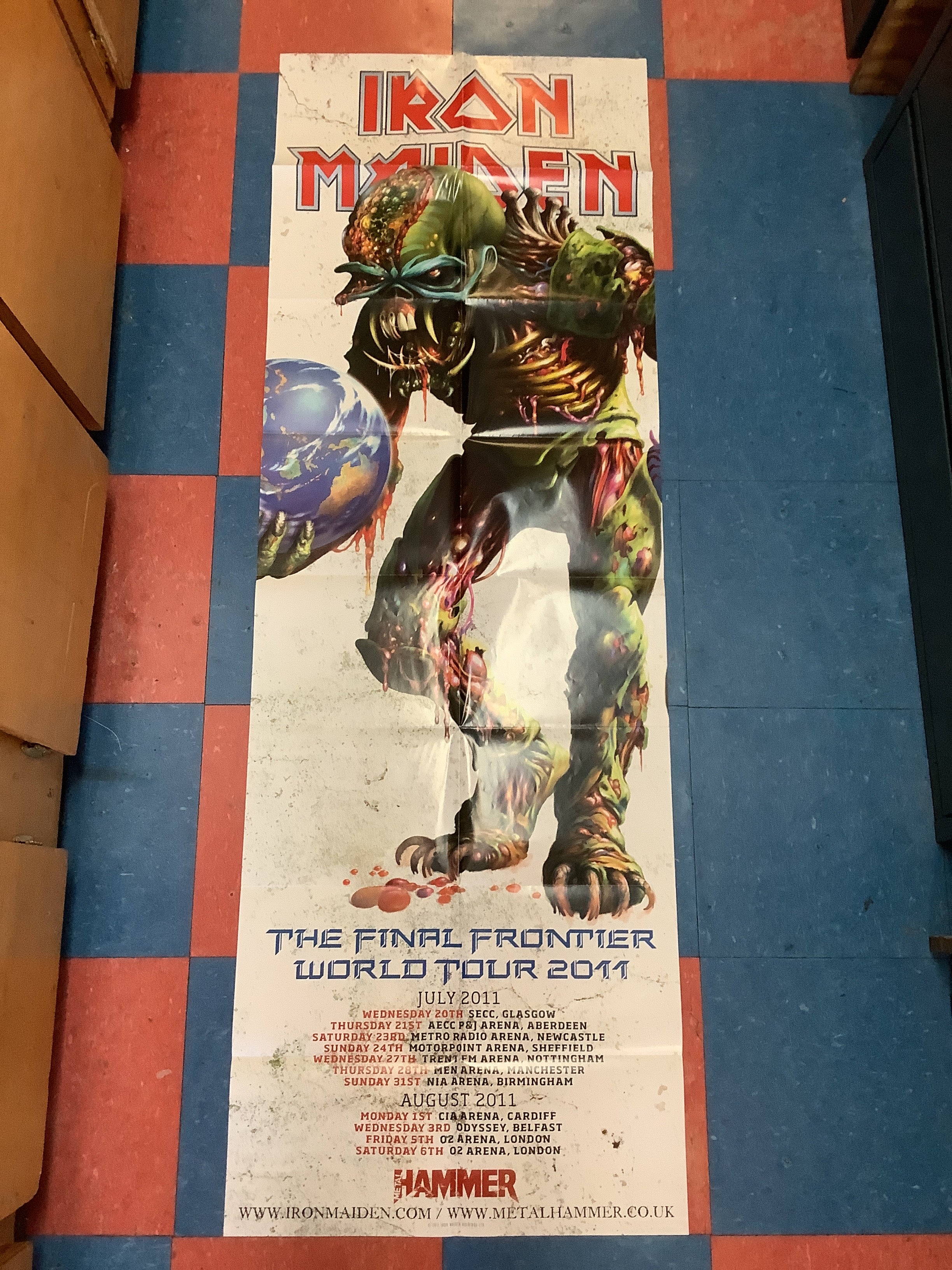 Iron Maiden: The Final Frontier World Tour - 2011 (Poster