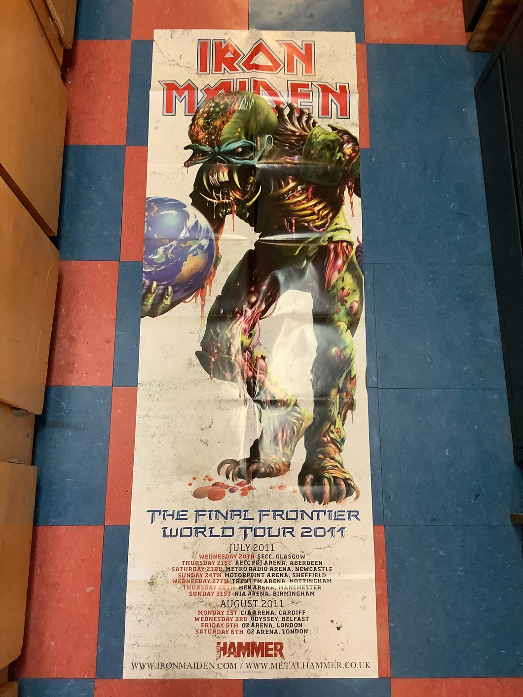 Iron Maiden: The Final Frontier World Tour - 2011 (Poster