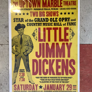 Little Jimmy Dickens at The Uptown Marble Theatre - 2011 (Poster)