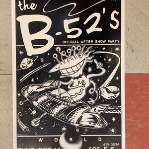 The B-52s Official After Show Party at World - 1989 (Poster)