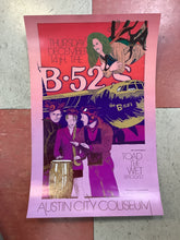 Load image into Gallery viewer, B-52s at Austin City Coliseum - 1989 (Poster)
