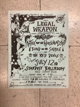 Load image into Gallery viewer, Legal Weapon at The Stardust Ballroom - 1985 (Poster)
