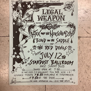 Legal Weapon at The Stardust Ballroom - 1985 (Poster)