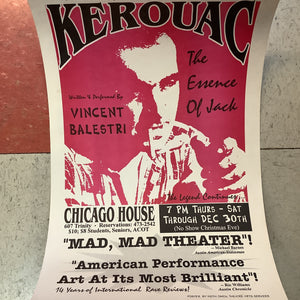 "Kerouac" by Vincent Balestri at Chicago House (Poster)